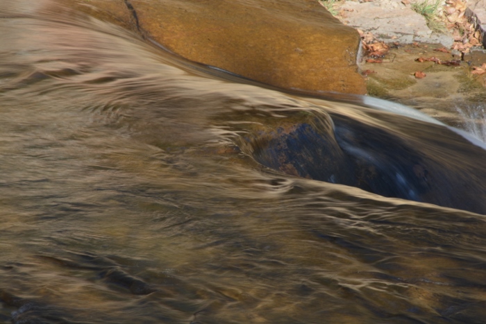 water flowing in slow-motion